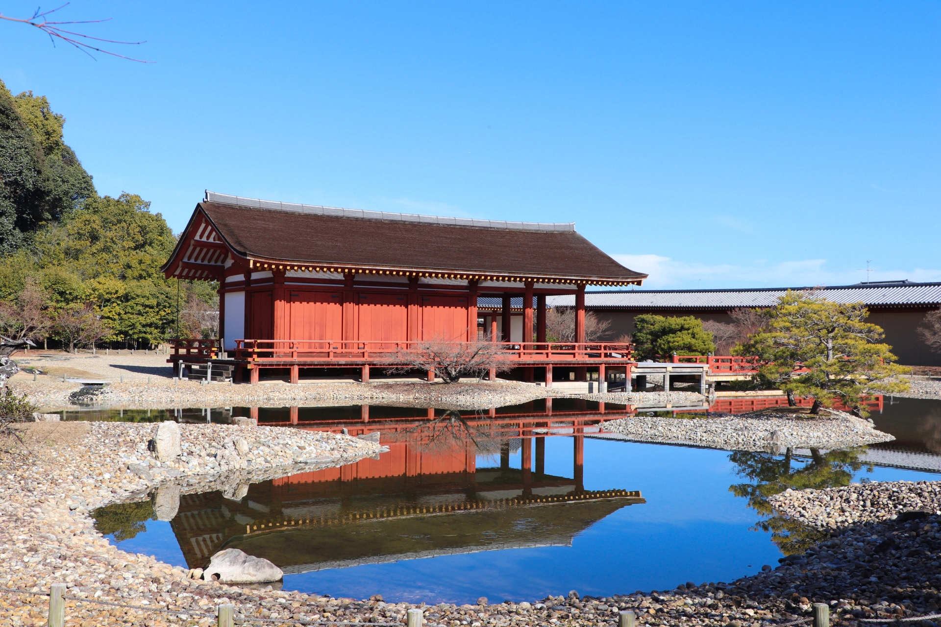 平城京 平城宮東院庭園（奈良時代の庭園）